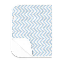 kushies® Deluxe Flannel Chevron Changing Pad in Blue