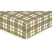 Trend Lab&reg; Deer Lodge Plaid Flannel Fitted Crib Sheet
