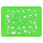 Alternate image 1 for Brinware ABC & 123 Silicone Placemat Set in Blue/Green (Set of 2)