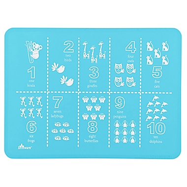 Brinware ABC & 123 Silicone Placemat Set in Blue/Green (Set of 2). View a larger version of this product image.