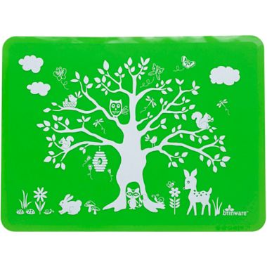 Brinware Land & Sea Silicone Placemat Set in Blue/Green (Set of 2). View a larger version of this product image.