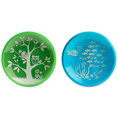 Brinware School of Fish Dishes in Blue/Green (Set of 2)