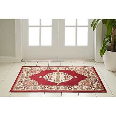 Home Dynamix Westwood Medallion 1&#39;7 x 2&#39;7 Accent Rug in Red. View a larger version of this product image.