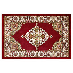 Home Dynamix Westwood Medallion 2'3 x 3'7 Accent Rug in Red