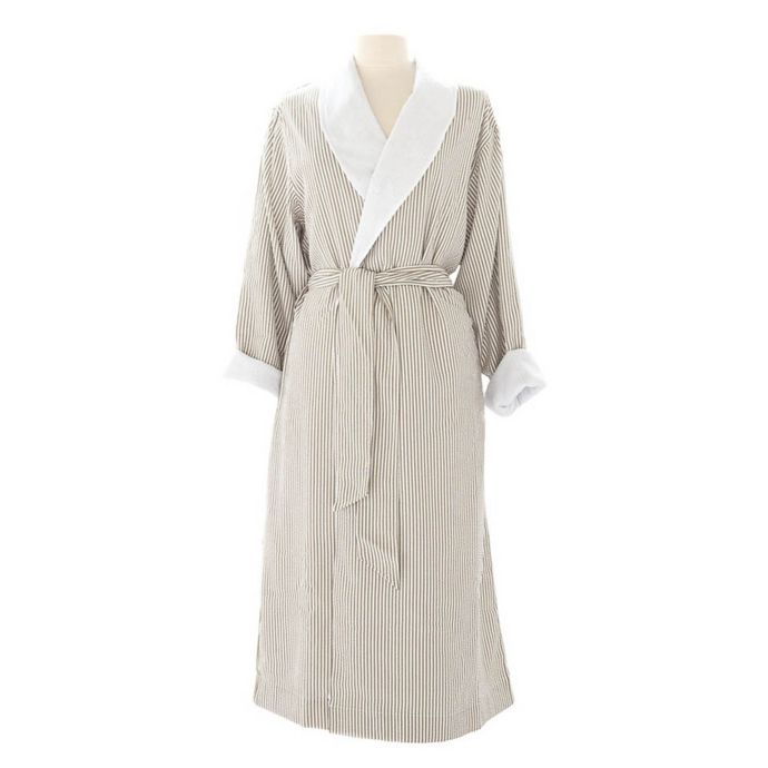 Telegraph Hill Seersucker Double-Layer Microfiber Robe | Bed Bath & Beyond