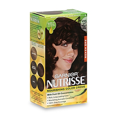Garnier® Nutrisse Nourishing Color Crème in 415 Soft Mahogany Dark Brown |  Bed Bath & Beyond