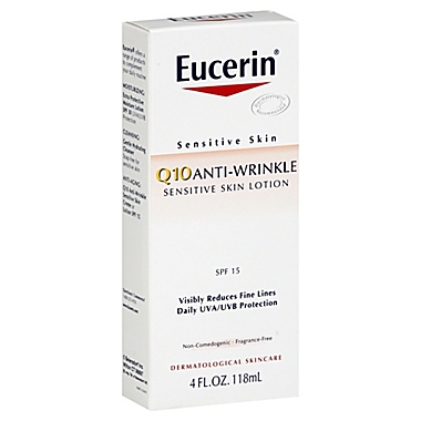 Eucerin&reg; Q10 4 oz. Anti-Wrinkle Sensitive Skin Lotion SPF 15. View a larger version of this product image.