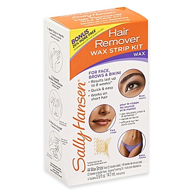 Sally Hansen® 34-Count Hair Remover Wax Strip Kit for Face Brows and Bikini  | Bed Bath & Beyond