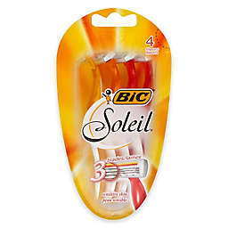 BIC 4-Pack Soleil 3 Blade Sensitive Skin Disposable Razors for Women