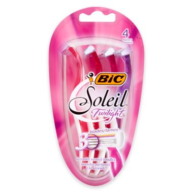 Bic&reg; Soleil&reg; Twilight&reg; 4-Count Triple Blade Disposable Razor for Women. View a larger version of this product image.