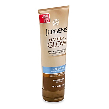 Jergens&reg; Natural Glow&reg; Firming Daily Moisturizer in Medium to Tan. View a larger version of this product image.