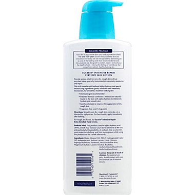 Eucerin&reg; 16.9 oz. Intensive Repair Rich Very Dry Skin Lotion. View a larger version of this product image.