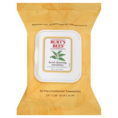 Burt&#39;s Bees&reg; 30-Count Facial Cleansing Towelettes with White Tea Extract