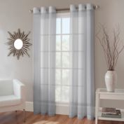 Crushed Voile Grommet Top Sheer Window Curtain Panel (Single)
