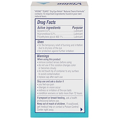 Visine&reg; 0.50 oz. Tears Dry Eye Relief Drops. View a larger version of this product image.