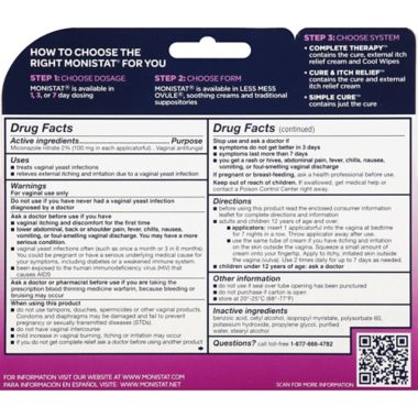 Monistat&reg; 7-Day Vaginal Antifungal Cream with Disposable Applicator. View a larger version of this product image.