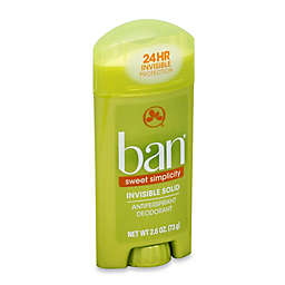 Ban® 2.6 oz. Invisible Solid Antiperspirant and Deodorant in Sweet Simplicity