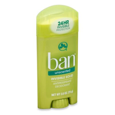 Ban&reg; 2.6 oz. Invisible Solid Antiperspirant and Deodorant in Unscented