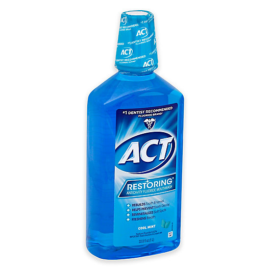 Alternate image 1 for ACT® Restoring 33.8 oz.  Mouthwash in Cool Mint