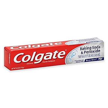 Colgate&reg; 6 oz. Baking Soda and Peroxide Whitening Toothpaste in Brisk Mint. View a larger version of this product image.