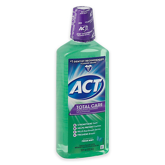 Alternate image 1 for Act® Total Care 18 oz. Anticavity Fluoride Mouthwash in Fresh Mint
