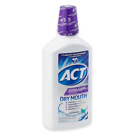 Alternate image 1 for ACT® 33.8 oz. Total Care Dry Mouth Anticavity Mouthwash in Mint