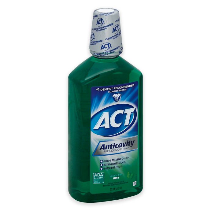 ACT® Anticavity Fluoride AlcoholFree Mouthwash in Mint Bed Bath & Beyond