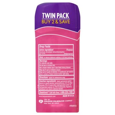 Lady Speed Stick&reg; 2-Count Invisible Dry Antiperspirant and Deodorant in Shower Fresh. View a larger version of this product image.