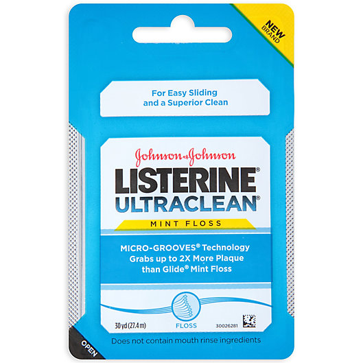 Listerine® 30 Yards Ultraclean Dental Floss in Mint | Bed Bath 