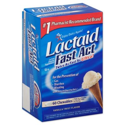 Lactaid&reg; Fast Act 60-Count Chewables in Vanilla Twist