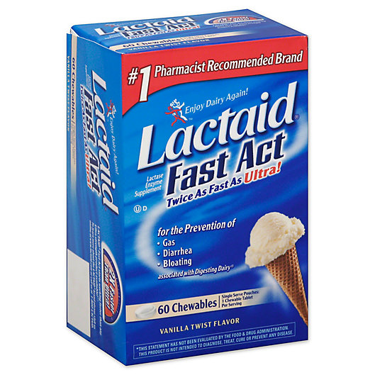 Alternate image 1 for Lactaid® Fast Act 60-Count Chewables in Vanilla Twist