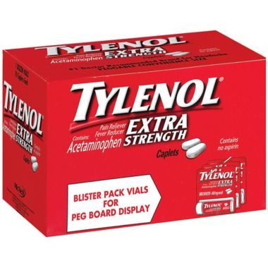Tylenol&reg; Extra Strength 10-Count 500 mg Pain Reliever Caplets. View a larger version of this product image.
