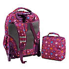 Alternate image 1 for J World New York Setbeamer 18-Inch Laptop Rolling Backpack in Purple