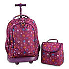 Alternate image 0 for J World New York Setbeamer 18-Inch Laptop Rolling Backpack in Purple