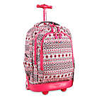 Alternate image 4 for J World New York Setbeamer 18-Inch Laptop Rolling Backpack in Pink