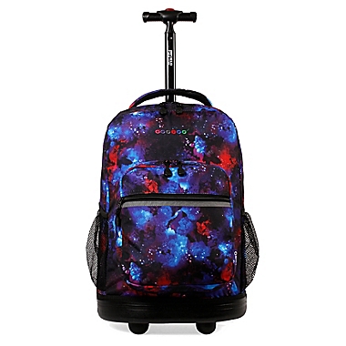 J World New York Sunrise 18-Inch Rolling Backpack in Galaxy. View a larger version of this product image.
