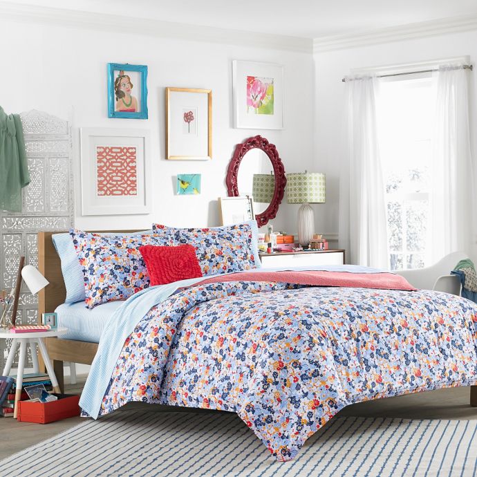 Teen Vogue Floral Frenzy Comforter Set In Light Blue Bed Bath