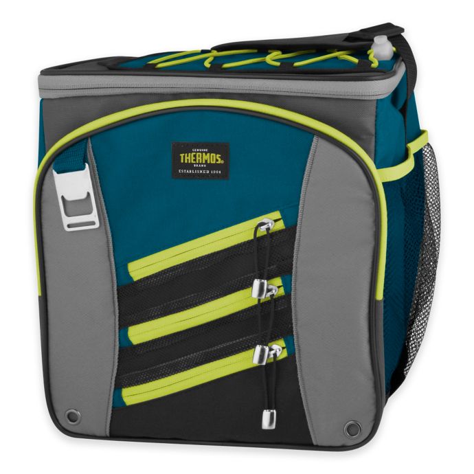 Thermos® Insulated Highland 24Can Soft Cooler in Teal Bed Bath and