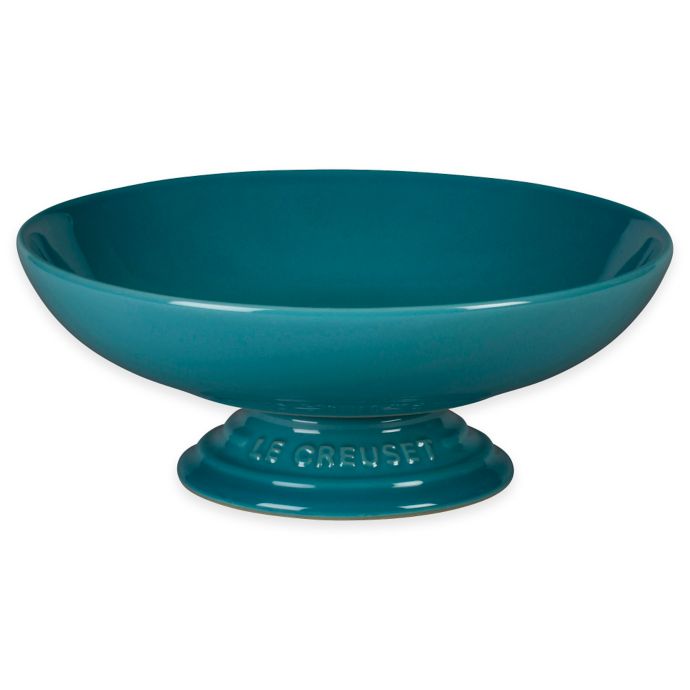 Le Creuset® Footed Serving Bowl in Caribbean Bed Bath & Beyond