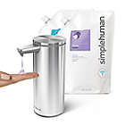 Alternate image 8 for simplehuman&reg; Touchless Sensor Soap/Sanitizer Pump in Brushed Stainless Steel