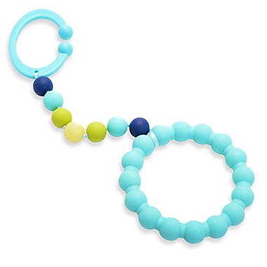 chewbeads&reg; Baby Gramercy Teether Stroller Toy in Turquoise. View a larger version of this product image.