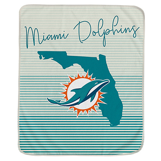 Nfl Miami Dolphins Ultra Fleece State, Miami Dolphin Shower Curtain