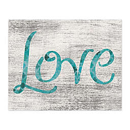 Just Love 10-Inch x 8-Inch Canvas Wall Art