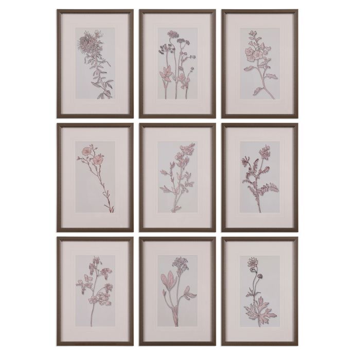Uttermost Spring Delights Floral Wall Art (Set of 9) Bed Bath & Beyond