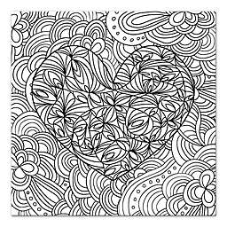 Passionate Entanglement Custom Coloring 12-Inch x 12-Inch Canvas Wall Art