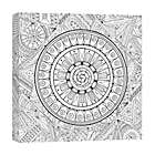 Alternate image 1 for Zen Mandala Custom Coloring 16-Inch x 16-Inch Canvas Wall Art