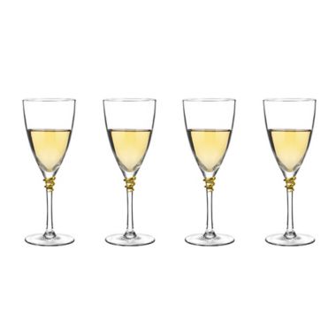 Qualia Helix Gold Wine Glasses (Set of 4). View a larger version of this product image.