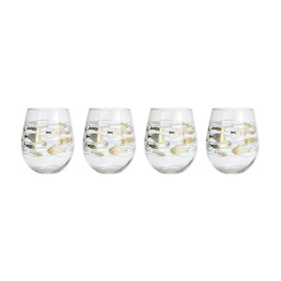 Portmeirion® Sara Miller London Stemless Wine Glassses (Set of 4 