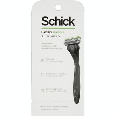 Schick&reg; Hydro Sensitive 3-Blade Slim Head Razor with 4 Refill Cartridges. View a larger version of this product image.