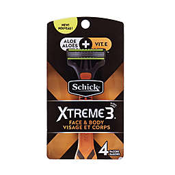 Schick® 4-Count Xtreme 3 Face & Body™ 3-Blade Disposable Razors